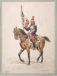 Voirin Jules Cavalryman with Banner - Hermitage